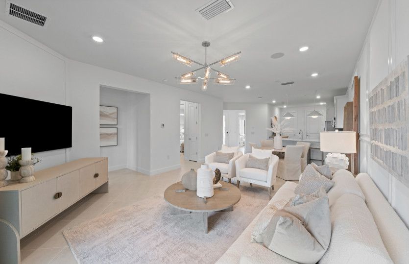 Open flow-through layout, a great new construction feature