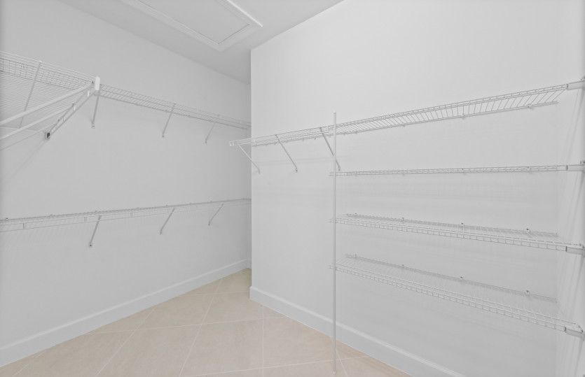 Owner's walk-in closet
