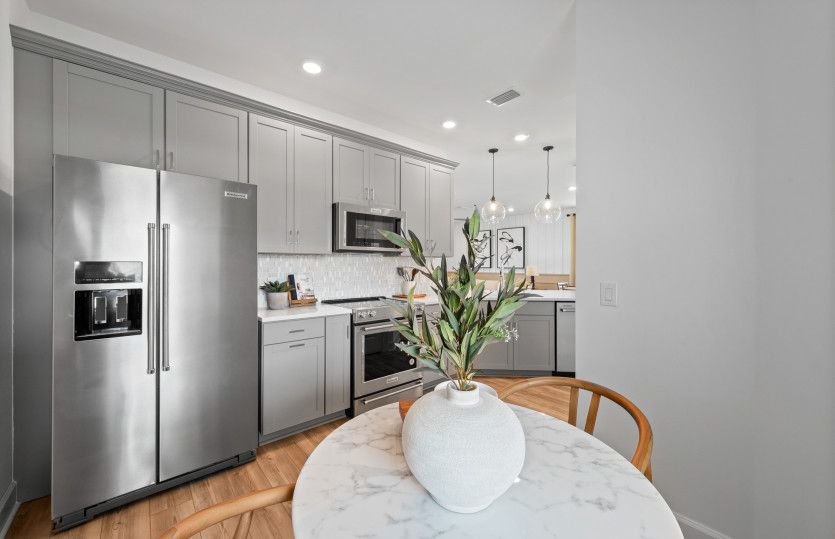 Breakfast nook, located off the kitchen