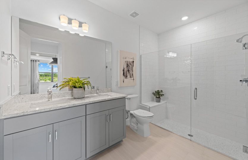 Owner's bath with double vanities