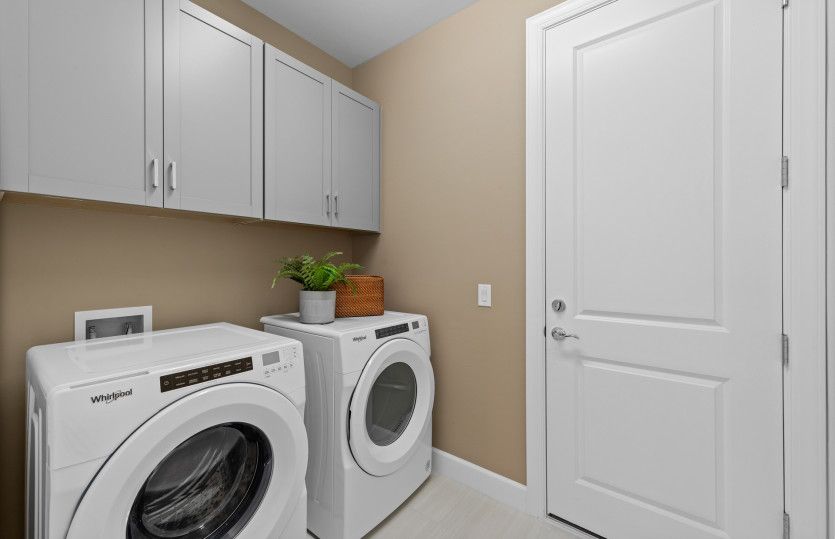 Laundry room with ample storage