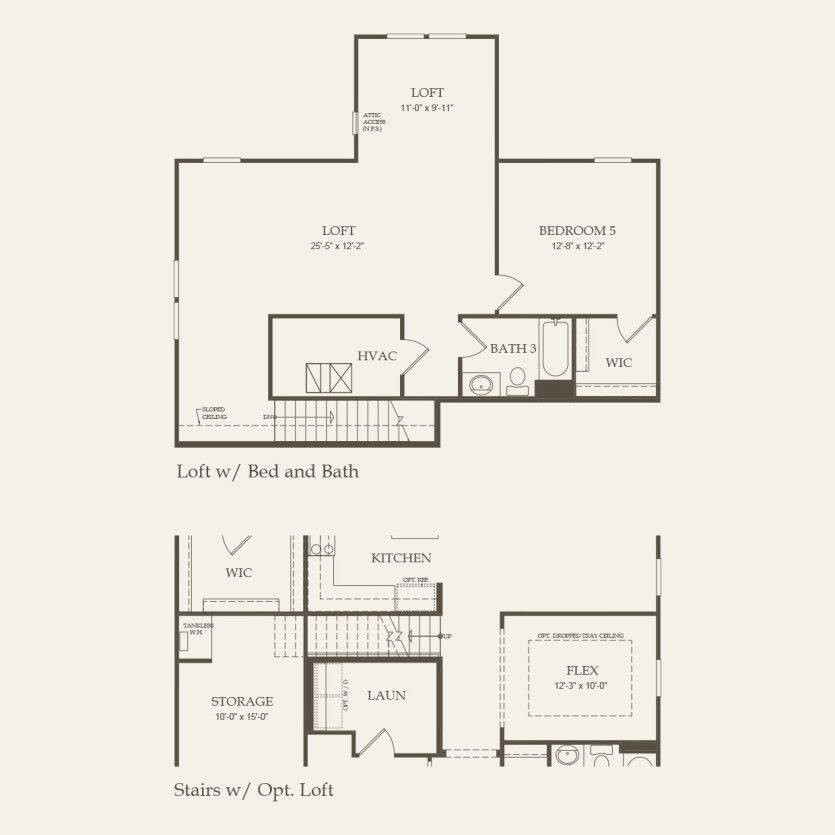 Second Floor 2 br / 2 ba