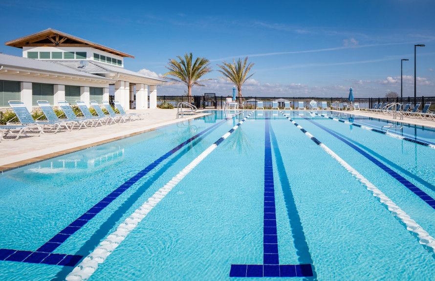 Pool with Lap Lanes