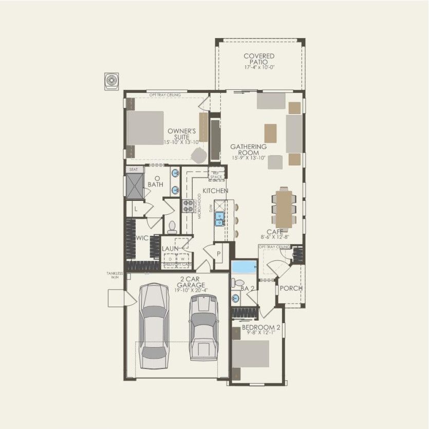 First Floor 2 br / 2 ba