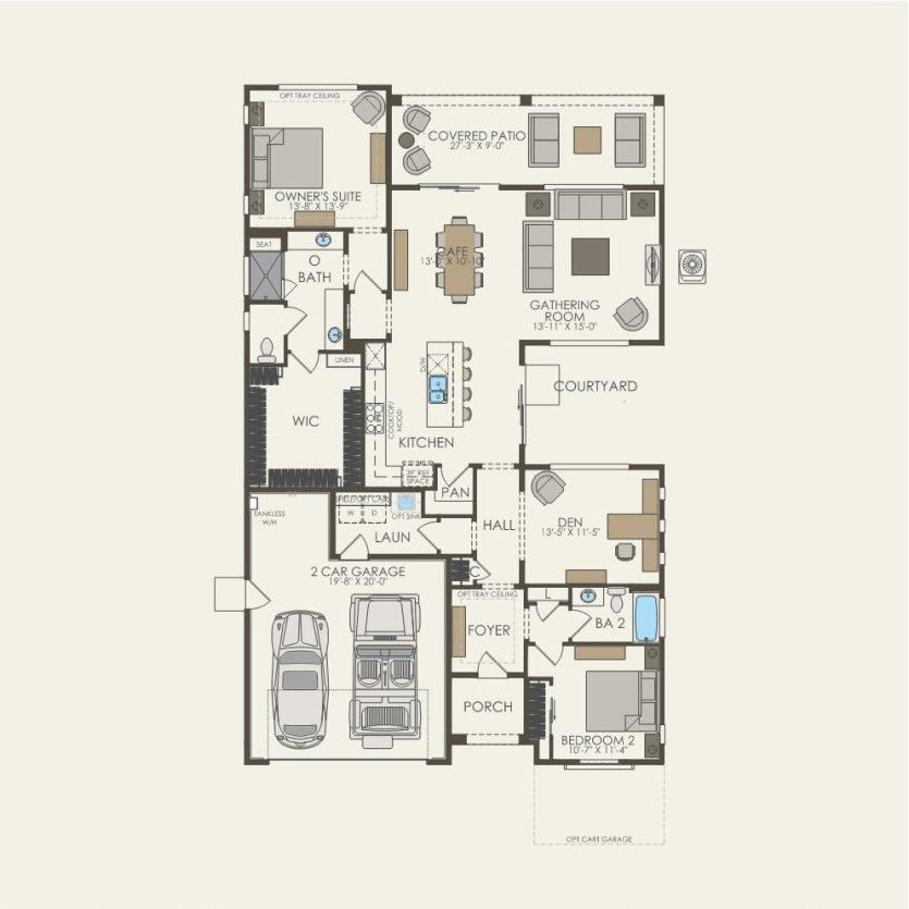 First Floor 2 br / 2 ba