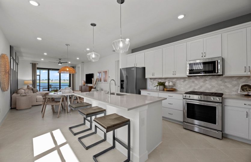 Open concept kitchen