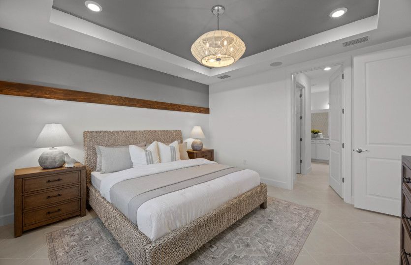 Optional tray ceiling for added elegance