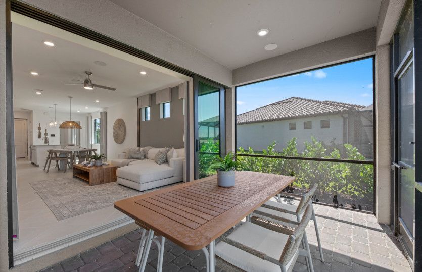 Sliding glass doors, perfect for indoor/outdoor living