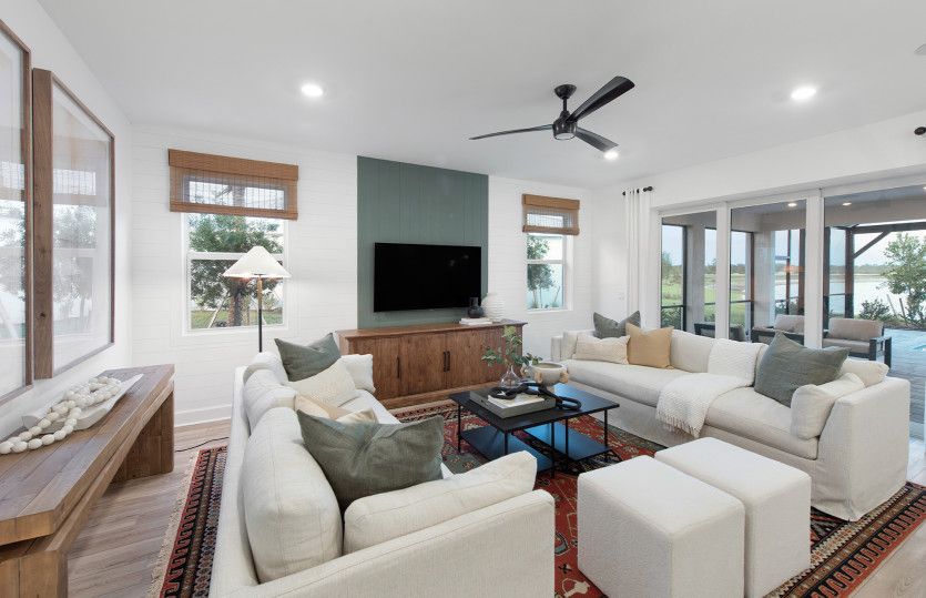 Open concept new construction layout