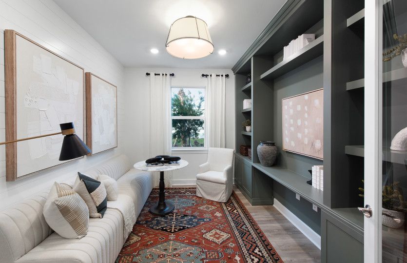 Flex room or optional den with french doors, added space to create around your needs