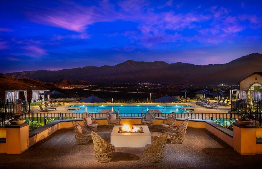 Pool and Fireplace