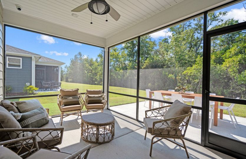 Screened-In Patio Perfect for Relaxation