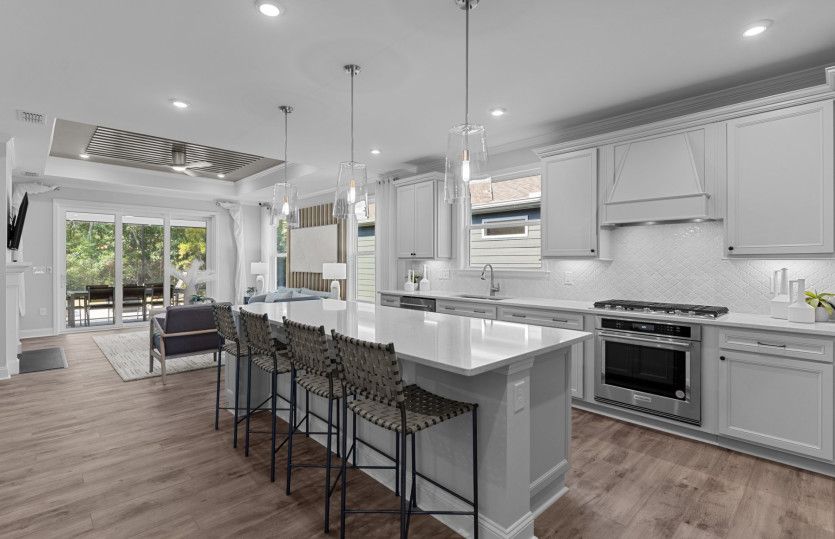 Spacious Flow Through the Kitchen