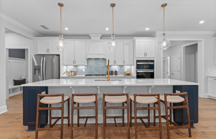 Extra Seating at Large Kitchen Island