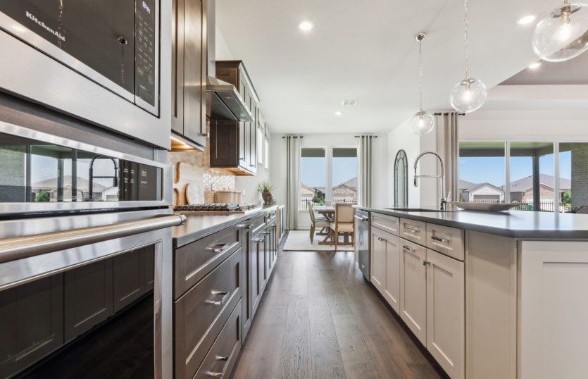 Abundant cabinet space in kitchen
