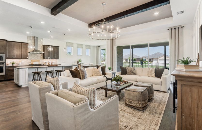 Open-concept throughout main living areas