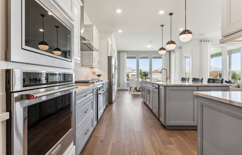Abundant cabinet space in kitchen