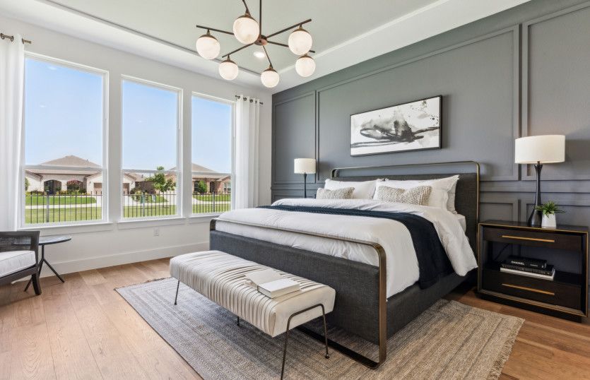 Owner's suite with large windows and private bath