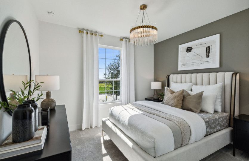 Spacious secondary bedroom*model representation