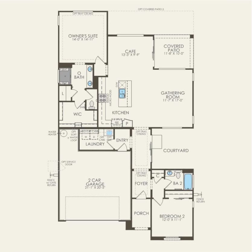 First Floor 2 br / 2 ba