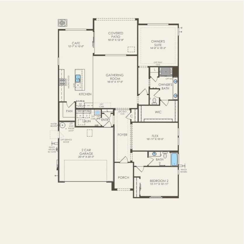 First Floor 2 br / 2 ba