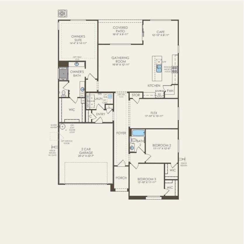 First Floor 3 br / 2 ba