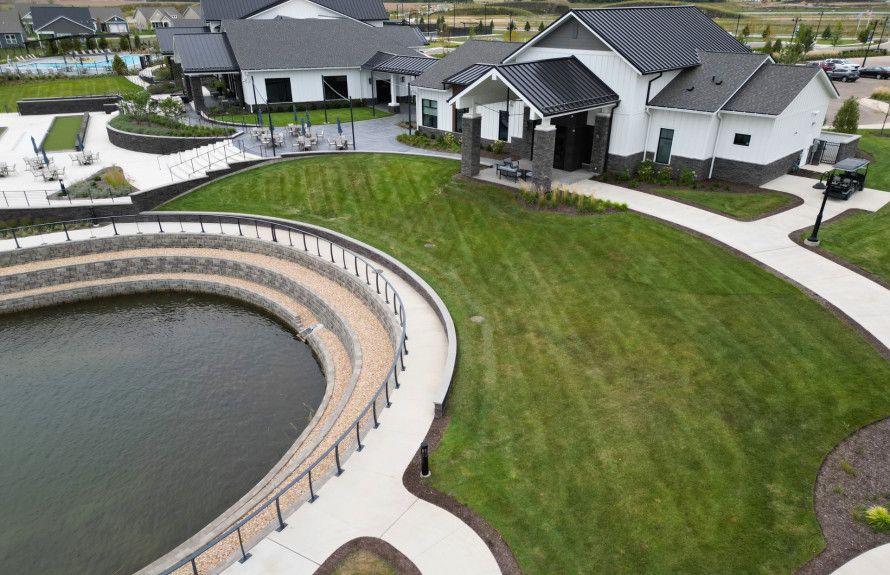 Clubhouse by the water’s edge