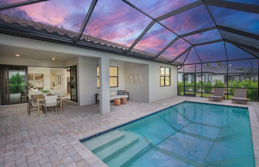 Screened-in pool with covered lanai, the perfect way to enjoy the Southwest Florida lifestyle