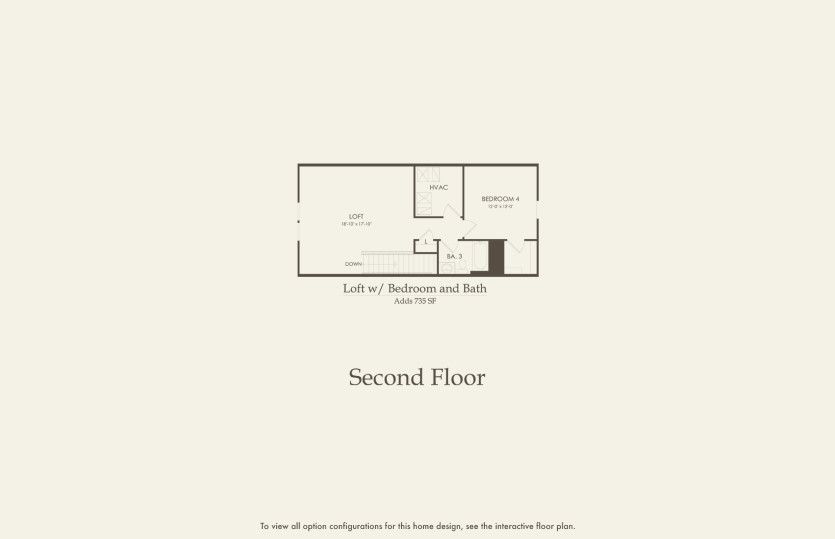 Second Floor 3 br / 4 ba