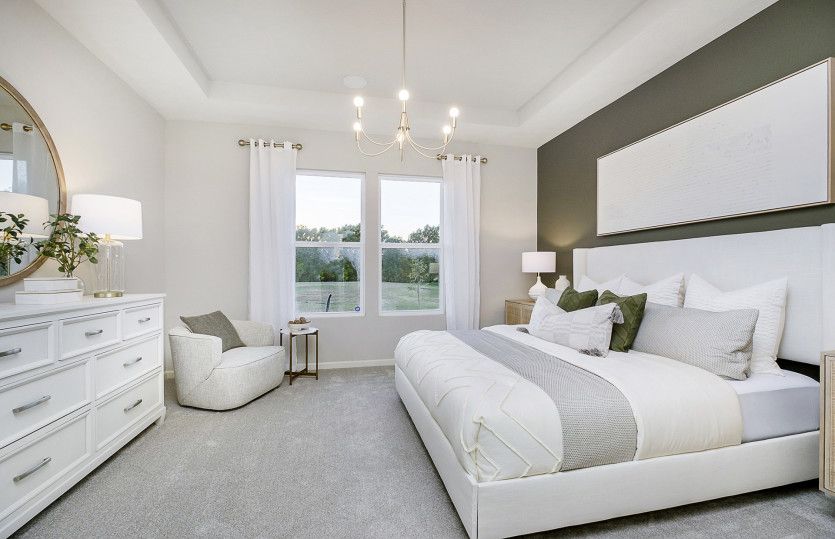 Retreat to this serene sleeping space.