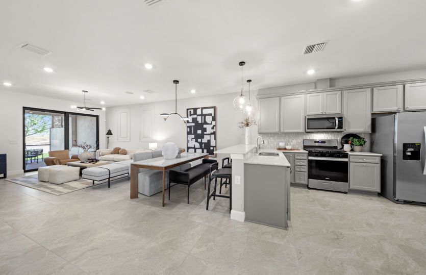 New construction home with an open layout