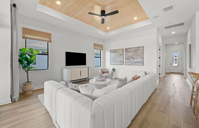 Bright, open gathering rooms in new homes for sale now