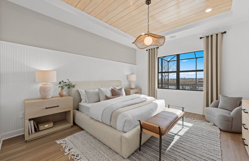 Elegant master retreat in Lakewood Ranch new homes