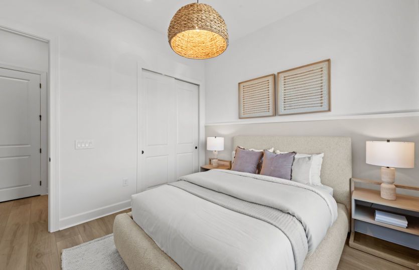 Cozy guest room in 55+ new construction homes