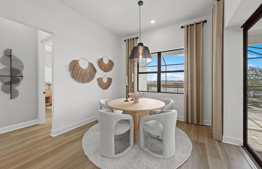 Open dining areas for active adult living