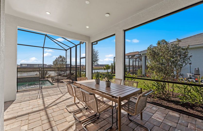 Relax on the lanai in vibrant 55+ new homes for sale