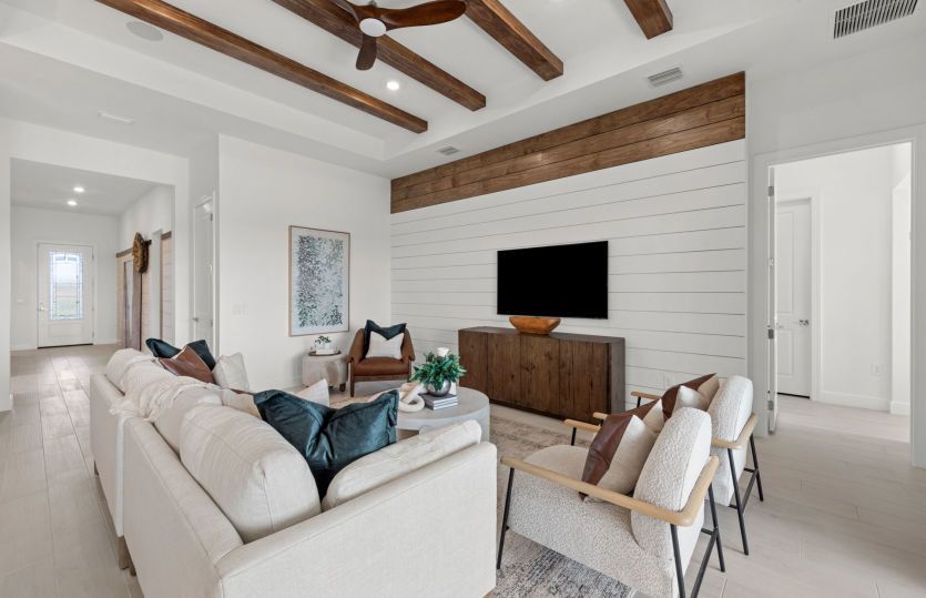 Bright, open gathering rooms in new homes for sale now