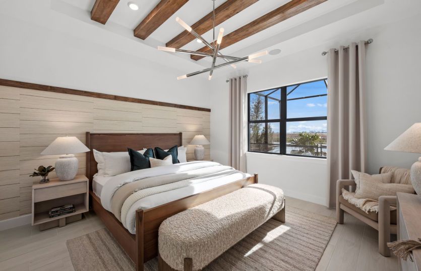 Elegant master retreat in Lakewood Ranch new homes