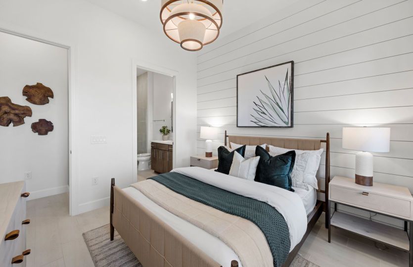Cozy guest room in 55+ new construction homes
