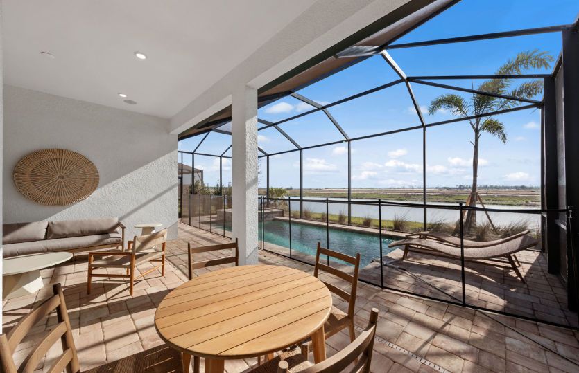 Serene patio spaces in our new homes for sale