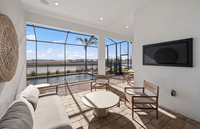 Relax on the lanai in vibrant 55+ new homes for sale