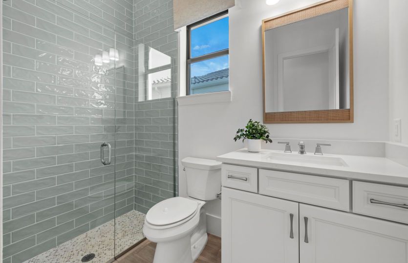 Secondary bath with shower option