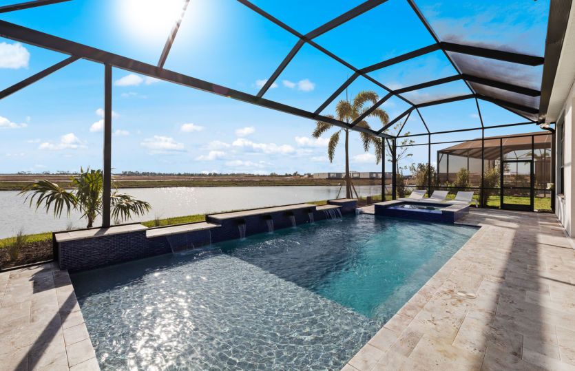 Pool with picture screen option
