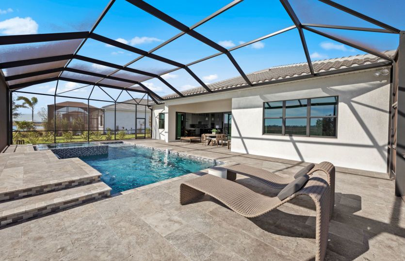 Outdoor living with pool
