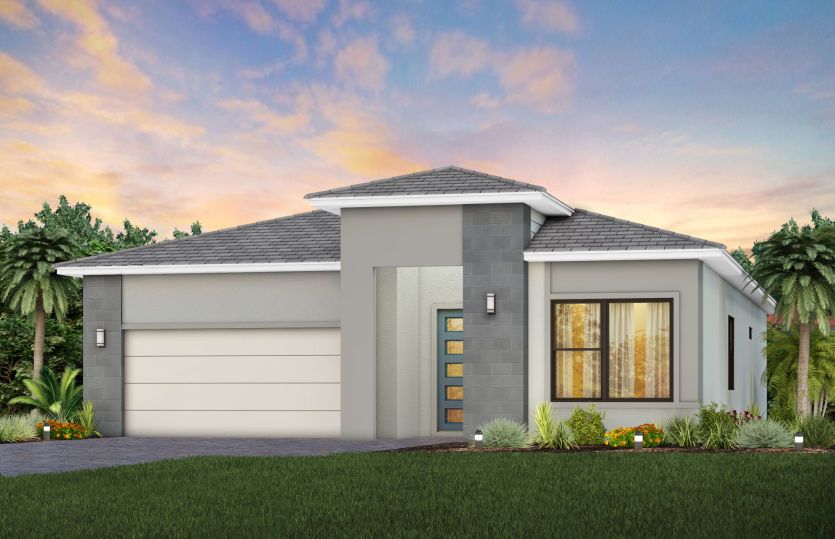 Exterior MD3 with stone