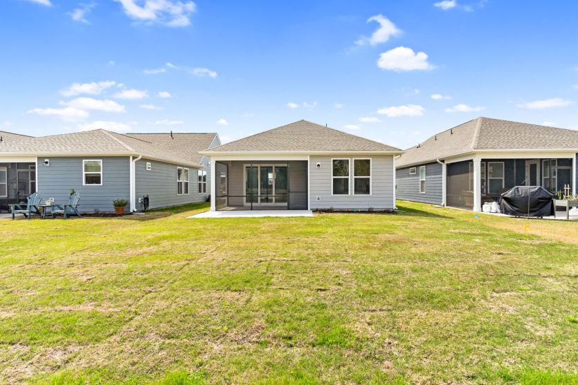 Backyard of Model Home