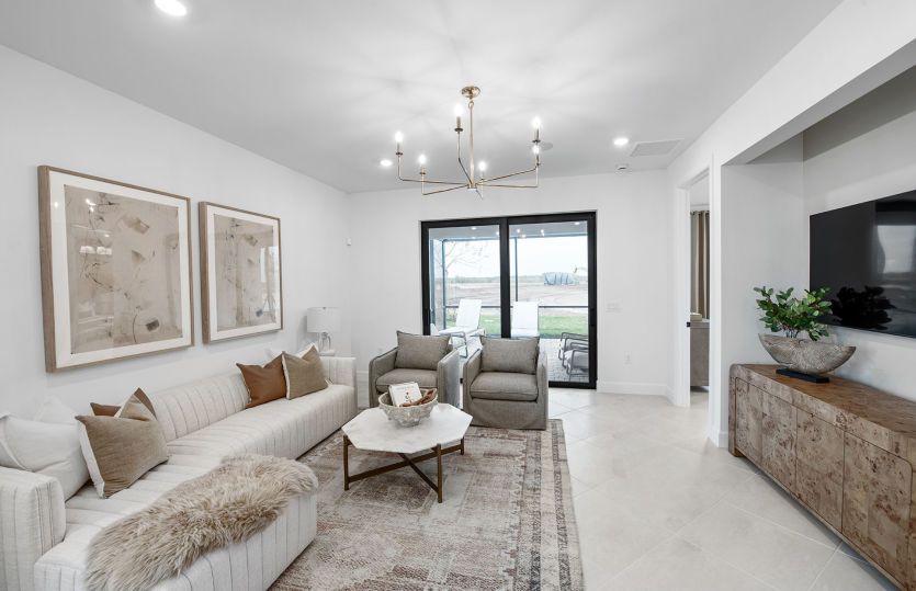 Gathering room, the perfect home for a 55+ community