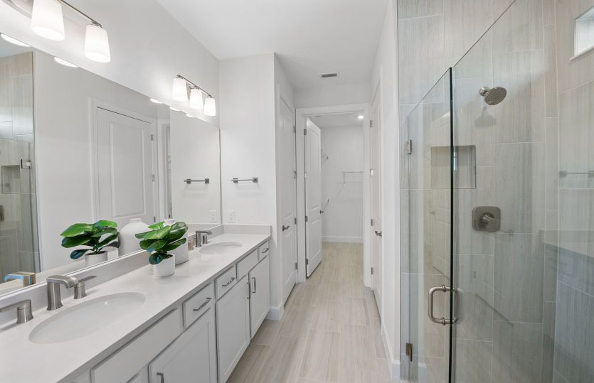 Dual sink vanity