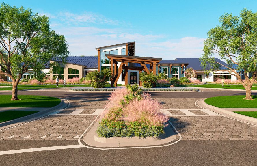 Clubhouse Entryway Rendering