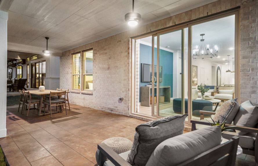 Extended Covered Patio and Sliding Glass Door Options